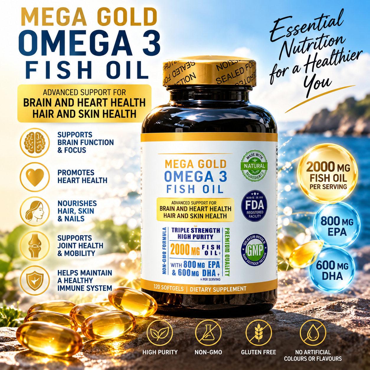 Mega Gold Omega 3-6-9 - What's Fish Oil?