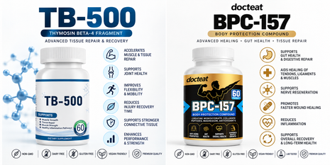 Wolverine Stack Tissue Repair|BPC 157 1000mg + TB 500 Stack | 60 Capsules each