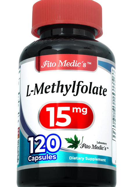 Methylfolate 15000 mc  & 15 mg folate | Ultra high Absorption - 120 Capsules