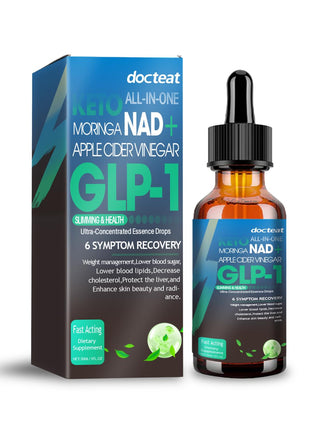 GLP-1 Moringa NAD+ Apple Vinegar Drops — 30ml