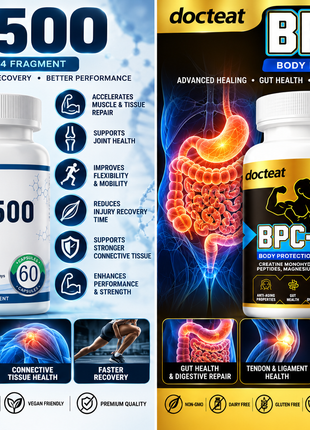 Wolverine Stack Tissue Repair|BPC 157 1000mg + TB 500 Stack | 60 Capsules each