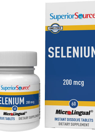 Superior Source Selenium Nutritional Supplements 200 mcg 60 Count