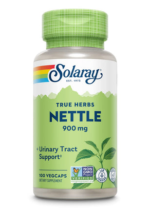 Solaray Nettle Leaf 900 mg Vegan Supplement for Urinary Health and Kidney Support Prostate Health and Respiratory Wellness Non-GMO 60 Day Money Back Guarantee 50 Servings 100 VegCaps