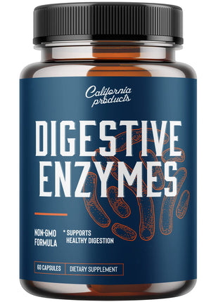 Digestive Enzyme Supplements for Gut Health - Pancreatin Enzymes Upset Stomach Relief and Leaky Repair Pure Women Men