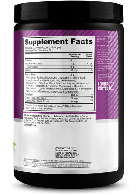 Amino Acid Powder Greenteacoffee Grape Seed Extraction - 270 grams