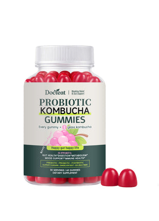 Probiotic Kombucha Gummies 60 Caps – Gut Health & Digestive Support