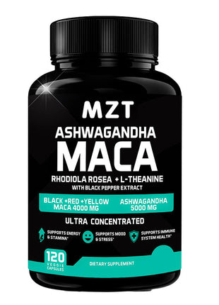 Ashwagandha Maca + Rhodiola Rosea Complex| Mood Booster - 120 Caps