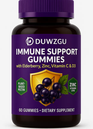 Sambucus Elderberry 60 Gummies – Immune Support with Zinc, Vitamin C & D3
