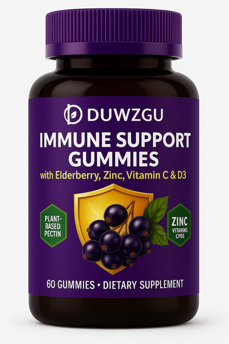 Sambucus Elderberry | 60 Gummies | Immune Support with Zinc, Vitamin C & D3