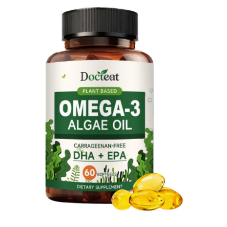 Docteat Plant Based Omega 3 EPA & DHA Softgels - 60 Capsules