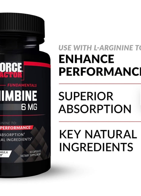 Force Factor Men’s Yohimbine 6mg - 30 caps