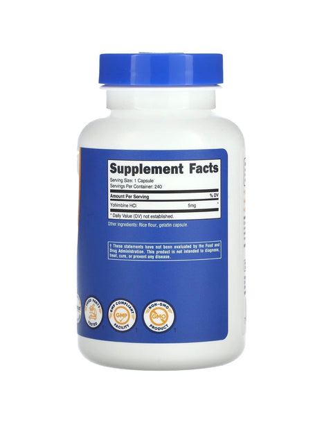 Nutricost Yohimbine 5mg - 120 capsules
