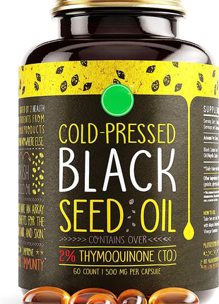 Black Seed Oil 500mg | 60 Softgels | 2% Thymoquinone
