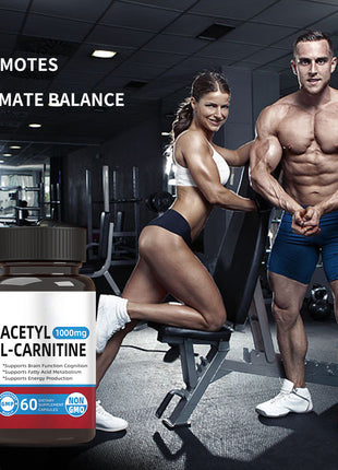 Acetyl L- Carnitine| Fat burner, brain & cognitive booster - 60 caps