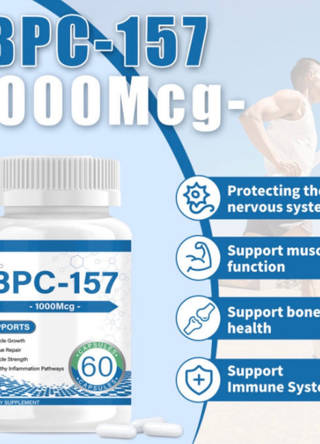 BPC 157 Amino acids branched chain & Muscle Growth Recovery |1000mg - 60 capsules