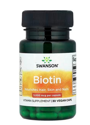Swanson Biotin (vitamin B7) 5000mg - 30 capsules
