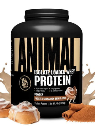 Animal Iso Whey Blend de Proteína - Sabor Cinnamon Bun Glaceado