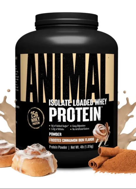 Animal Iso Whey Blend de Proteína - Sabor Cinnamon Bun Glaceado