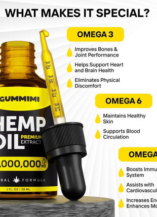 Оrganic Oil 10 000 000 mg Natural Drops Rich in Vitamins B C E & Omega 3 6 9