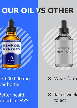 Оrganic Hеmp Oil 15 000 000 mg Natural Drops Rich in Vitamins B C E & Omega 3 6