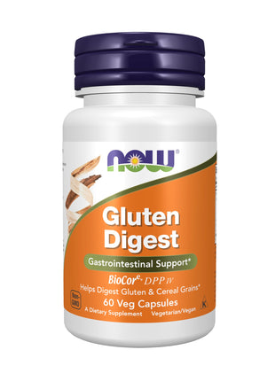 NOW Foods Supplements Gluten Digest with BioCore®DPP IV Gastrointestinal Support* 60 Veg Capsules