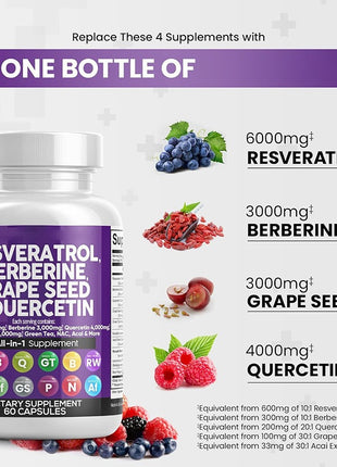 Resveratrol Complex| Anti-aging - 60 caps