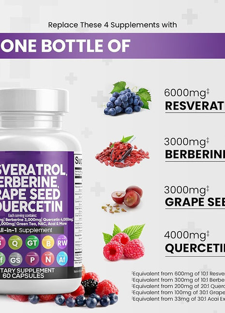 Resveratrol Complex| Anti-aging - 60 caps
