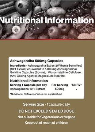 Vit direct Ashawagandha 500mg - 30 capsules