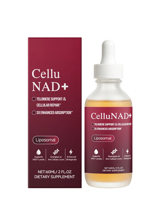 Cellu NAD+  Supplement Telomere Support & Cellular Repair|Liposomal Drops - 60ml