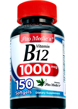 FITO MEDICS Lab | Vitamin b12 | 1000 mcg | 150 Servings | b12 | b12 Vitamins | b12 1000 mcg | Ultra high Absorption.