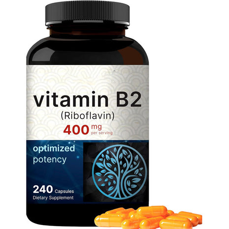 Vitamin B2 Complex | Riboflavin 400mg| 60 Caps