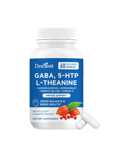 Docteat GABA+5-HTP | Mood Support | 60 Caps