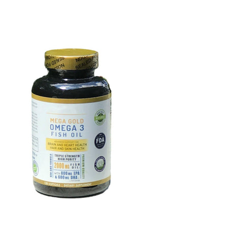 Omega-3 Fish Oil 2000mg | 800mg EPA, 600mg DHA & Vit E | 120 Softgels