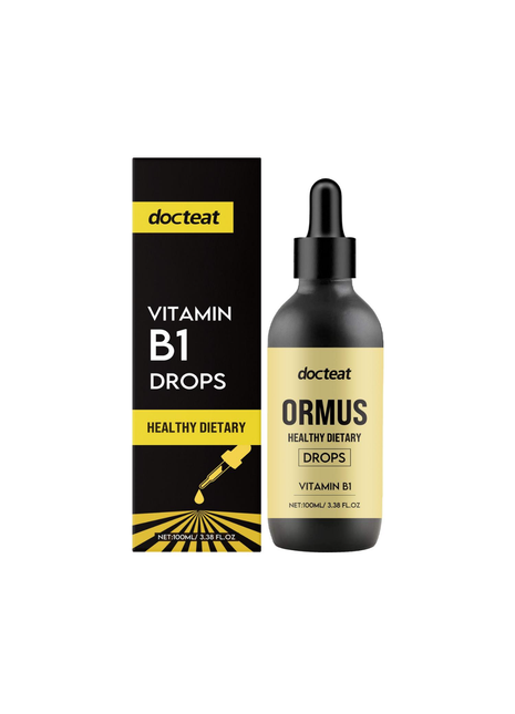 Docteat Ômus 100% Pure Vitamin |B1 Thiamine| Brain modulation & health nerves- 100ml