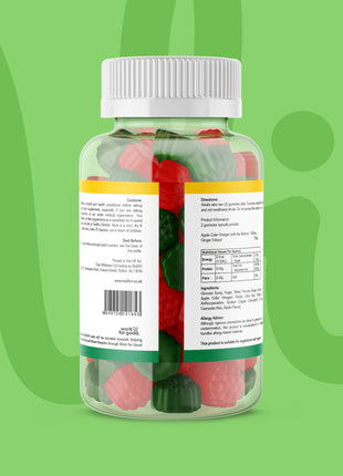 Apple Cider Vinegar (with the Mother) & Ginger Gummies - Apple Flavour