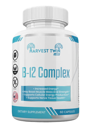 B-12 Complex Vitamin Supplement for Increased Energy & Vitality