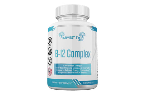 B-12 Complex Vitamin Supplement | 60 Capsules