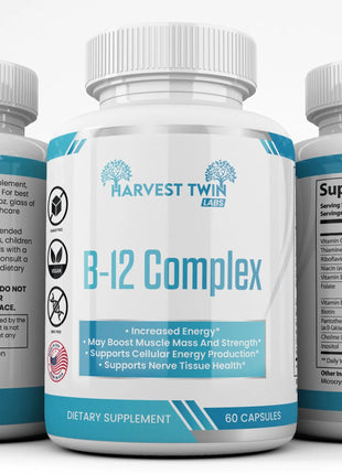 B-12 Complex Vitamin Supplement for Increased Energy & Vitality