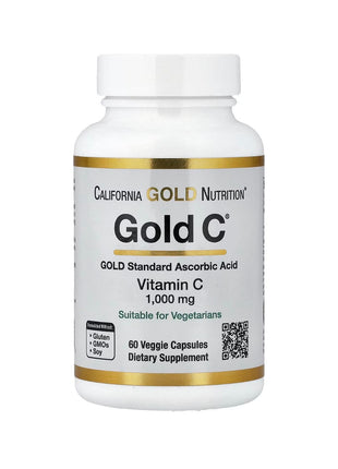 🥇 California Gold Nutrition – Gold C (1000 mg)- 60 vegan caps