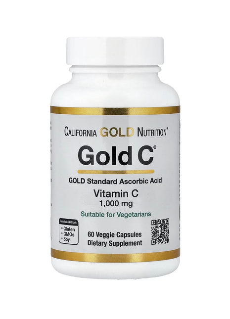 🥇 California Gold Nutrition – Gold C (1000 mg)- 60 vegan caps