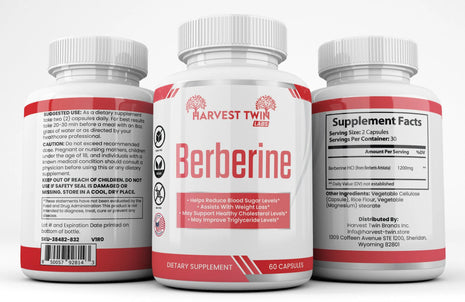 Berberine | Harvest Twin Labs | 60 Capsules
