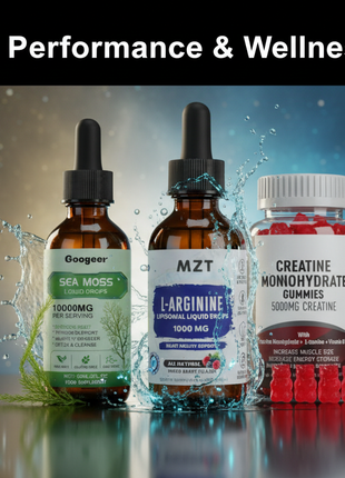 Suprema Fuel Extreme Power Oxide Nitric+ Stack | L-Arginine, Sea Moss drops & Creatine Gummies |