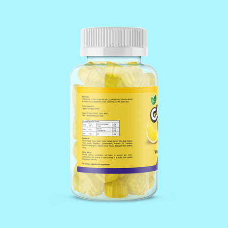 Vitamin D3 Gummies |Lemon Flavour (For Kids)| 30 Gummies