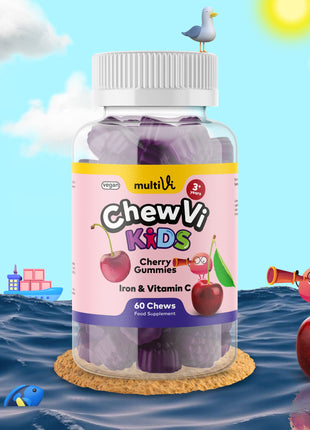 Iron & Vitamin C 60 Gummies - Cherry Flavour (For Kids)