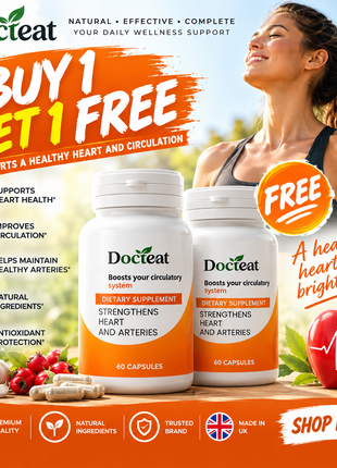 Docteat Heart Support - Promotion Buy 1 & Get 1 Free!