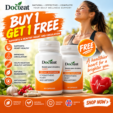 Docteat Heart Support - Promotion Buy 1 & Get 1 Free!
