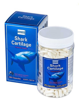 Costar Shark Cartilage 750mg 365 Capsules - Joint Support Supplement