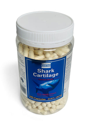 Costar Shark Cartilage 750mg 365 Capsules - Joint Support Supplement