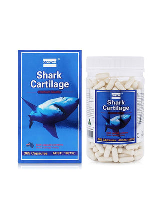 Costar Shark Cartilage 750mg 365 Capsules - Joint Support Supplement