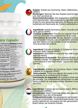 Ayushya Dia Care Capsules (Glucose Care Blend) Glucose Wellness Support - Vegan, Gluten Free, Non-GMO, 60 Capsules-1